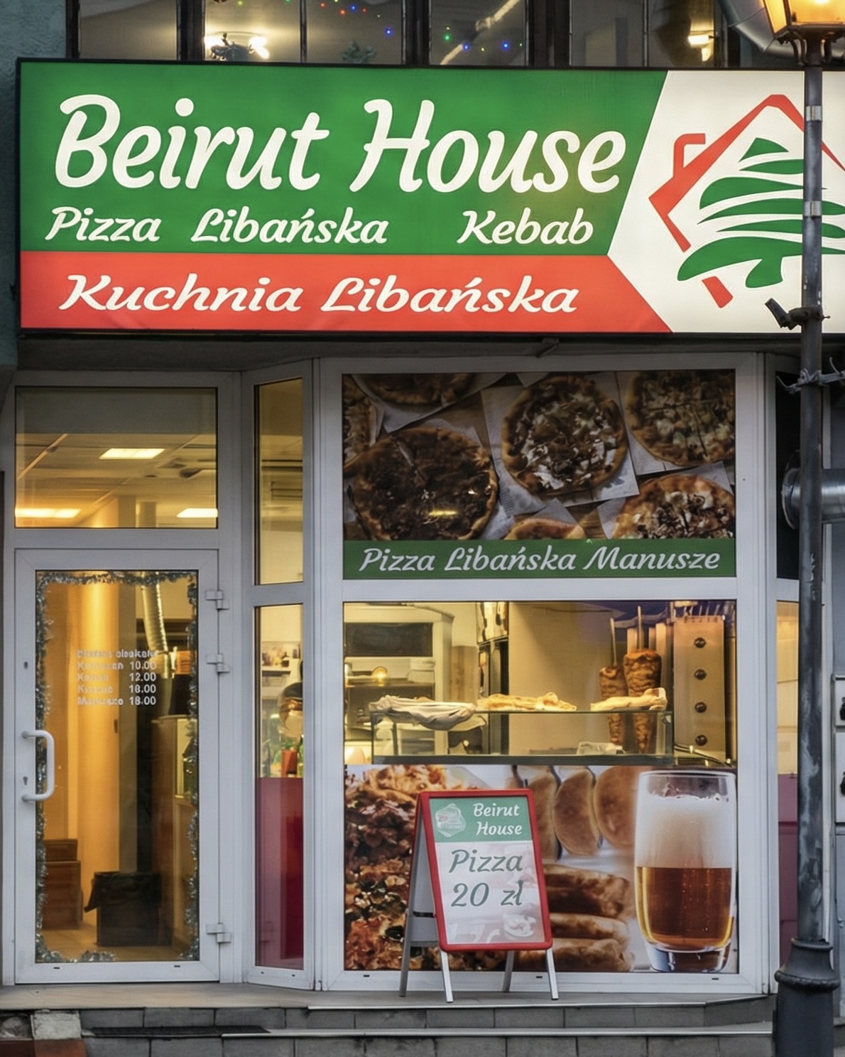 Front restauracji Beirut House Kebab w Legionowie