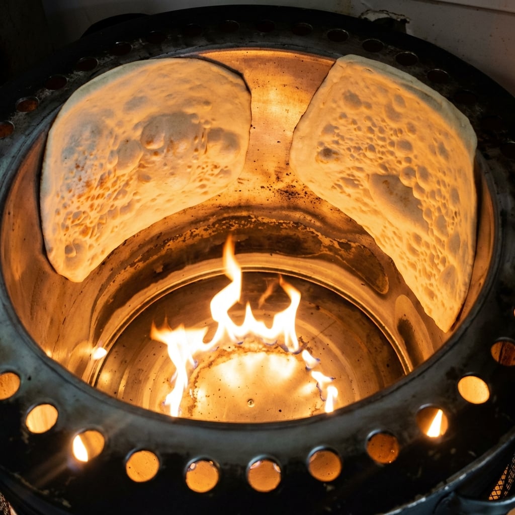 Wypiek lawaszu w tradycyjnym piecu tendur w Beirut House